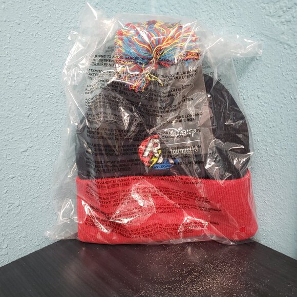 Loungefly Disney Rescue Rangers Embroidered Logo Knit Beanie with PomPom - Picture 2 of 2